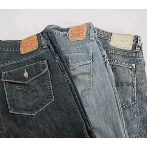 Lot of 3 Levi's 514 Straight Fit Jeans Men's Size 36x30 Denim